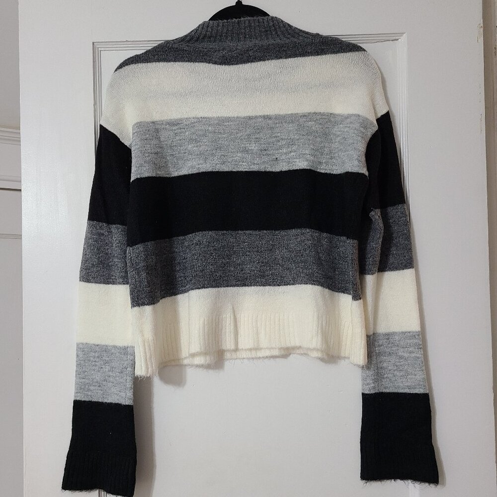 Express Color Block Striped Sweater - image 7